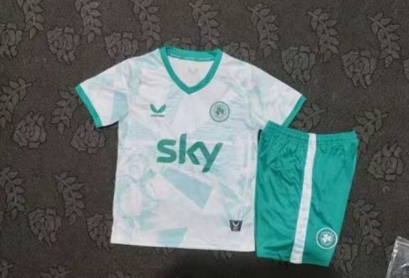 Kids-Ireland Women 25/26 Away White Soccer Jersey